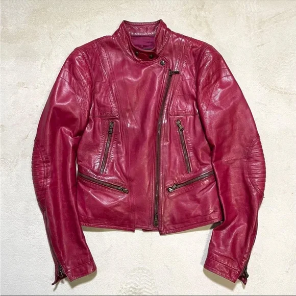 Vintage Donna Karan double rider's moto jacket - Picture 1 of 10